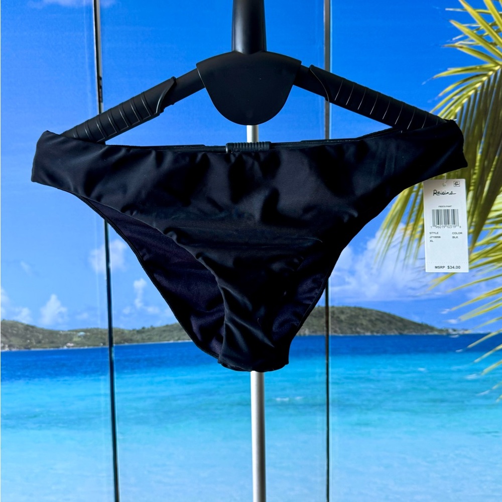 Raisins black bikini bottom XL